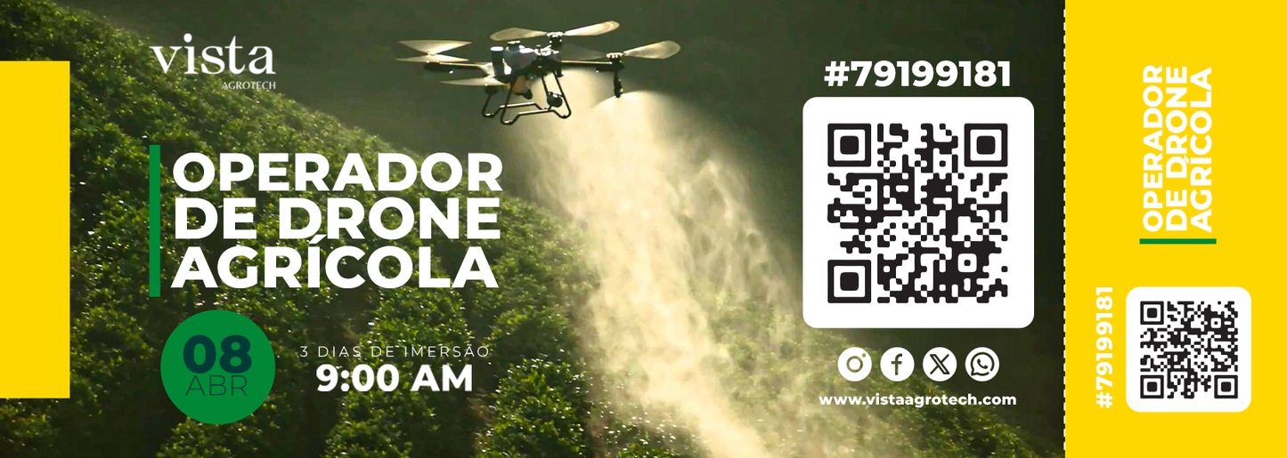 Curso de Operador de Drones Agrícolas On-line - Vista Agrotech