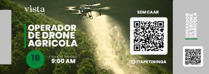 2º Curso Presencial de Operador de Drone Agrícola em Itapetininga - SP